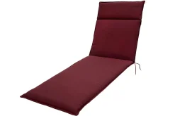 OUTFLEXX Green Auflage für Rollliegen, bordeaux, recyceltes Polyester, 195 x 60 x 6 cm, strapazierfähig, witterungsbeständig