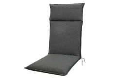 OUTFLEXX Green 6er-Set Sitzkissen für Hochlehner, anthrazit, recyceltes Polyester, hautsympathisch, mit Rückengurt und Bindekordeln