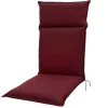 OUTFLEXX Green 6er-Set Sitzkissen für Hochlehner, bordeaux, recyceltes Polyester, hautsympathisch, mit Rückengurt und Bindekordeln