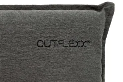 OUTFLEXX Green 6er-Set Sitzkissen für Niederlehner, anthrazit, recyceltes Polyester, hautsympathisch, mit Rückengurt und Bindekordeln