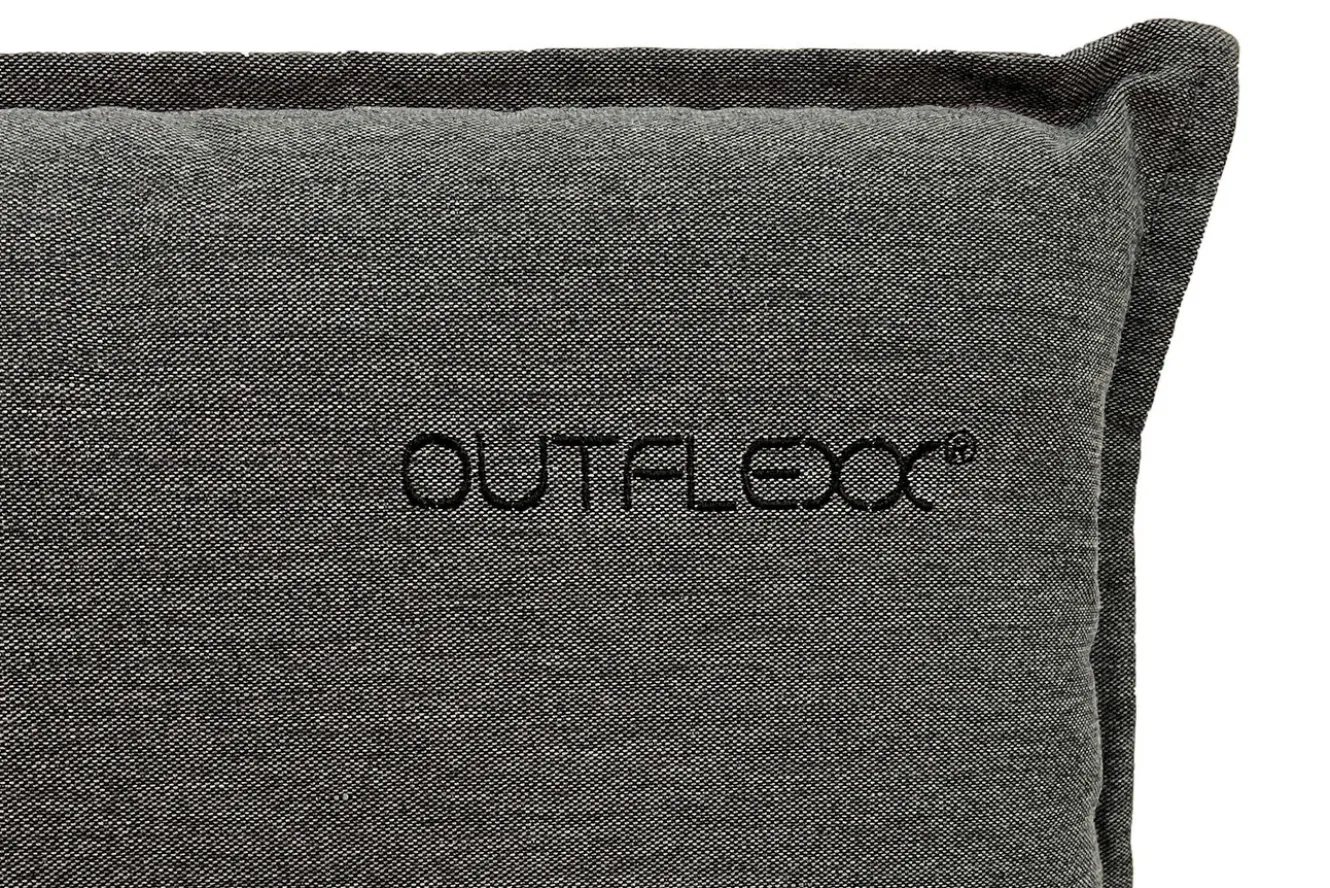 OUTFLEXX Green 6er-Set Sitzkissen für Niederlehner, anthrazit, recyceltes Polyester, hautsympathisch, mit Rückengurt und Bindekordeln