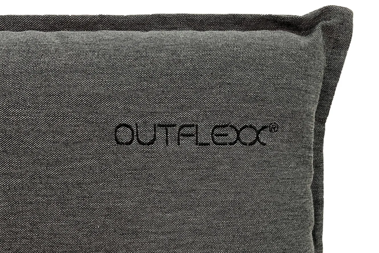 OUTFLEXX Green Sitzkissen für Hochlehner, anthrazit, recyceltes Polyester, 119 x 48 x 6 cm, strapazierfähig, witterungsbeständig