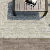 OUTFLEXX Harmony Outdoor Teppich, Aluminium-White, recyceltes PET-Garn, 160 x 240 cm, für Innen- und Außenbereiche geeignet
