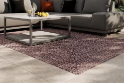 OUTFLEXX Harmony Outdoor Teppich, Andorra/Weiß, recyceltes PET-Garn, 160 x 240 cm, für Innen- und Außenbereiche geeignet