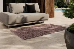 OUTFLEXX Harmony Outdoor Teppich, Andorra-White, recyceltes PET-Garn, ca. 90 x 160 cm, für Innen- und Außenbereiche geeignet