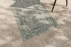 OUTFLEXX Harmony Outdoor Teppich, Aluminium-White, recyceltes PET-Garn, 90 x 160 cm, für Innen- und Außenbereich
