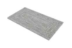 OUTFLEXX Harmony Outdoor Teppich, Aluminium-White, recyceltes PET-Garn, 90 x 160 cm, für Innen- und Außenbereich