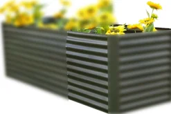 OUTFLEXX Hochbeetverlängerung, anthrazit, Aluminium-Zink-Stahl, pulverbeschichtet, 80x90x84 cm