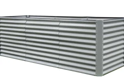 OUTFLEXX Hochbeetverlängerung, silber, Aluminium-Zink-Stahl, pulverbeschichtet, 80x90x84 cm