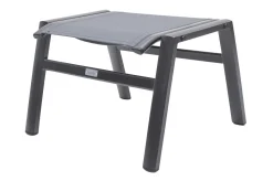 OUTFLEXX Hocker, anthrazit/grau, Alu/Textilene, 49x55x37cm