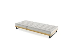OUTFLEXX Icon Liege, hellgrau, Alu/Teak/Olefin, verstellbare Rückenlehne, atmungsaktiv, witterungsbeständig, FSC®-zertifiziertes Produkt