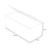 OUTFLEXX Kissenbox, beige, Polyrattan/Aluminium, 203 x 92 x 75 cm, witterungsbeständig, pflegeleicht, wasserabweisend