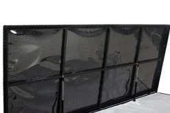 OUTFLEXX Kissenbox, schwarz, Polyrattan, 204x94x75cm