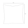 OUTFLEXX Kissen, hellgrau, Polyester, 45 x 45 cm, pflegeleicht, wasserabweisend, strapazierfähig, schnelltrocknend