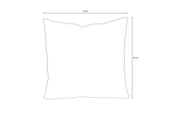 OUTFLEXX Kissen, hellgrau, Polyester, 45 x 45 cm, pflegeleicht, wasserabweisend, strapazierfähig, schnelltrocknend