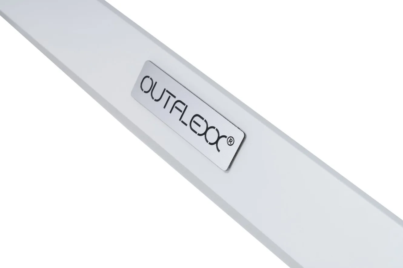 OUTFLEXX Klappstuhl, creme/weiß, Aluminium, 7-fach verstellbar, witterungsbeständig, hohe Belastbarkeit