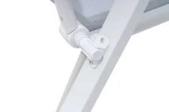 OUTFLEXX Klappstuhl, creme/weiß, Aluminium, 7-fach verstellbar, witterungsbeständig, hohe Belastbarkeit