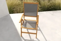 OUTFLEXX Klappstuhl, 5-fach verstellbar, Akazie FSC®-zertifiziert, 60x71x107cm