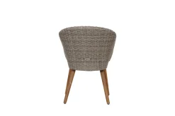 OUTFLEXX Kota Garten-Essgruppe, grau/natur, Akazie/Polyrattan/Aluminium, Ausziehtisch 180/240 x 100 cm, 8 Cocktail-Sessel 60 x 65 cm, FSC®-zertifiziertes Produkt