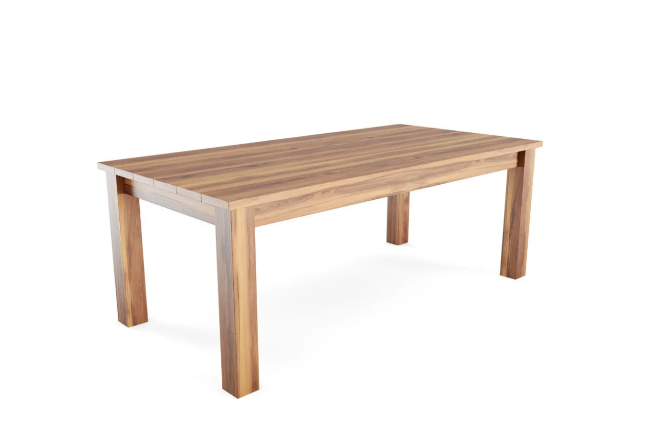 OUTFLEXX Laredo Loft Esstisch, Akazie in Teakoptik, 200 x 100 cm, gebürstet, witterungsbeständig, hohe Belastbarkeit, FSC®-zertifiziertes Produkt