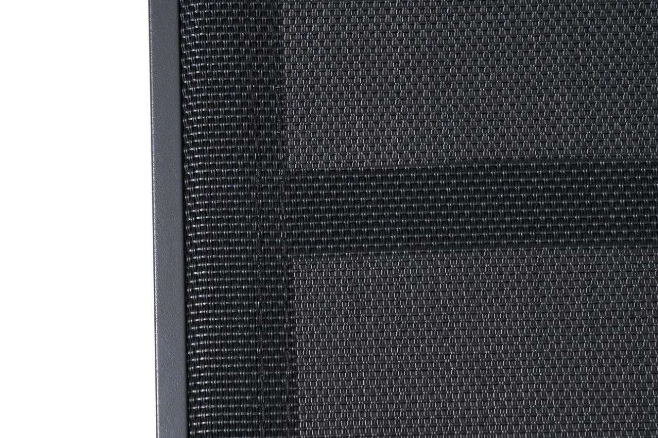 OUTFLEXX Liegen Set, anthrazit , Alu/Textilene, 194x65x32 cm, inkl. Beistelltisch, verstellbare Rückenlehne, rollbar