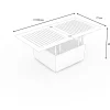 OUTFLEXX Loungetisch, anthrazit, Aluminium, ausziehbar und höhenverstellbar, witterungsbeständig
