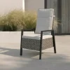 OUTFLEXX Louvra Select Design-Diningsessel, natur/anthrazit, Polyrattan, 59 x 72 x 111 cm, Rücken stufenlos verstellbar