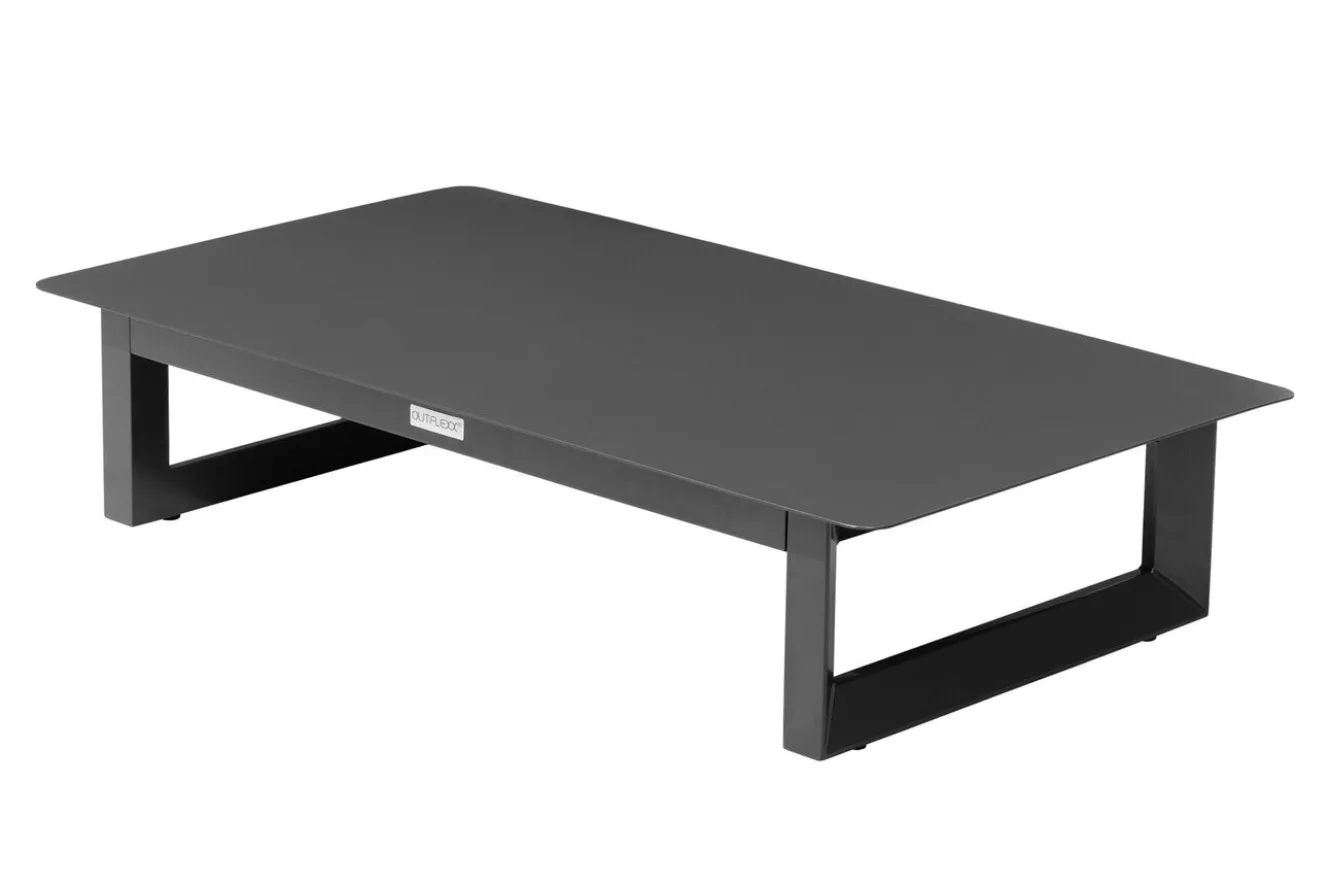 OUTFLEXX Luminara LED-Gartenlounge für 5-6 Personen, anthrazit/dunkelgrau, Alu/Polyester, pulverbeschichtet, beleuchtet