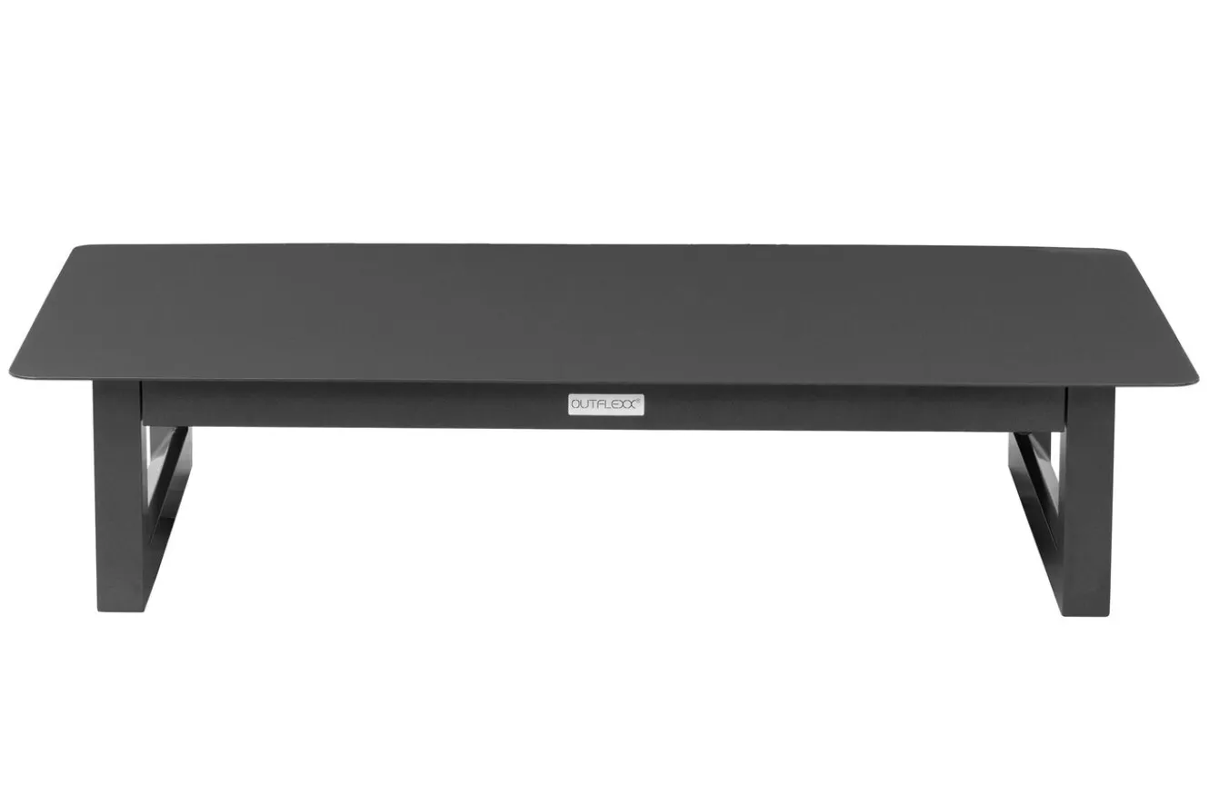 OUTFLEXX Luminara LED-Gartenlounge für 5-6 Personen, anthrazit/dunkelgrau, Alu/Polyester, pulverbeschichtet, beleuchtet