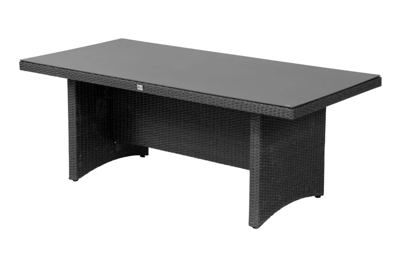 OUTFLEXX Malta Garten-Essgruppe, 6 Personen, inkl. Polster, 200x95cm, Alu/Polyrattan