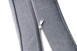 OUTFLEXX Manhattan Ecklounge, grau/silber, Alu/Polyester, inkl Beistelltisch, witterungsbeständig