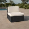 OUTFLEXX Mittelelement, creme/weiß, schwarz, Polyrattan, inkl. Polster und Kissen, wasserfeste Kissenbox