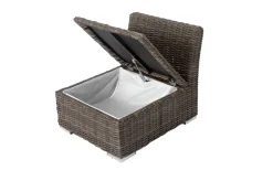 OUTFLEXX Mittelelement, grau, Polyrattan, 63 x 78 x 65 cm, geeignet für 18370-BOX-A/-D