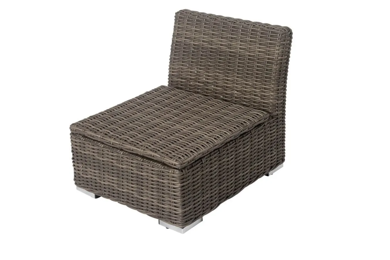 OUTFLEXX Mittelelement, grau, Polyrattan, 63 x 78 x 65 cm, geeignet für 18370-BOX-A/-D