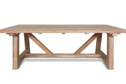 OUTFLEXX Nova Garten-Essgruppe mit 6 Sesseln, anthrazit/grau/natur, Alu/Polyrattan/Teakholz, 220 x 110 cm Tisch, verstellbare Rückenlehne