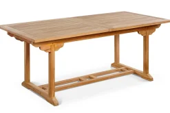 OUTFLEXX Ontario Ausziehtisch, natur, Teakholz, 195/295x90cm, fein geschliffen