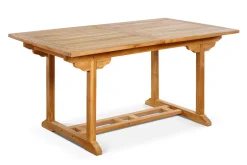 OUTFLEXX Ontario Ausziehtisch, natur, Teakholz, 160/210x90cm, fein geschliffen