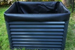 OUTFLEXX Pflanzvlies, schwarz, Vlies 200g/m², 120x90x100cm, für Hochbeet mit 120cm
