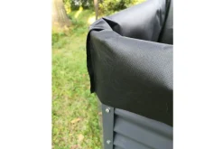 OUTFLEXX Pflanzvlies, schwarz, Vlies 200g/m², 120x90x100cm, für Hochbeet mit 120cm