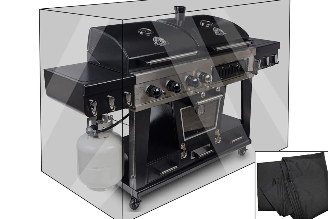 OUTFLEXX Premium Abdeckhaube, für Grills, z.B. 17311, schwarz, 191 x 67 x 123 cm, wasserbeständig