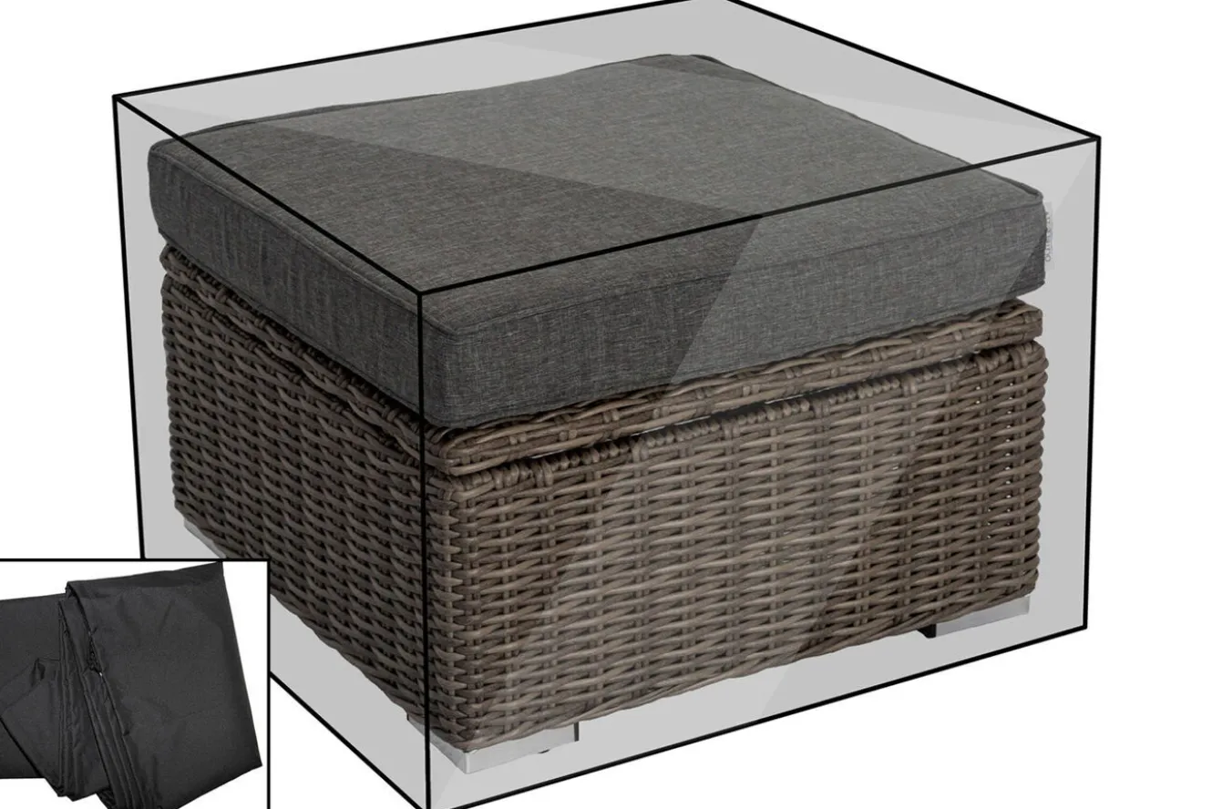 OUTFLEXX Premium Abdeckhaube, für theBox Hocker 18362-4, schwarz, 73x73x43 cm, wasserbeständig