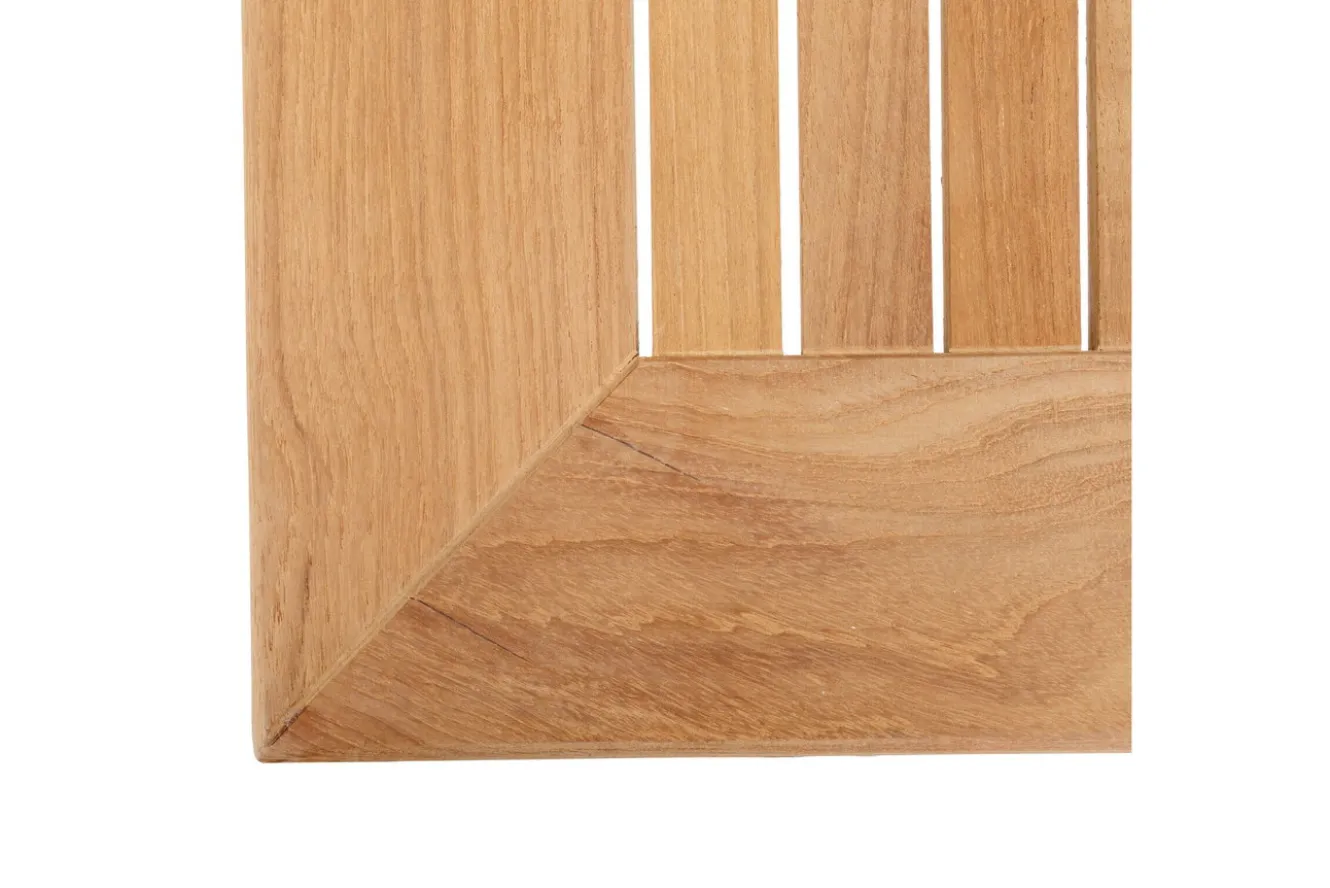 OUTFLEXX Premium Ausziehtisch, anthrazit matt, Alu/Teak, 150/210 x 90 cm, Synchronauszug mit Butterfly-Funktion