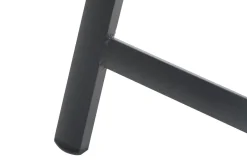 OUTFLEXX Premium Garten-Essgruppe, OUTFLEXX® anthrazit matt, Alu / Glas / Teak, Tisch 180/240x100cm, 8 Klappstühle