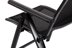 OUTFLEXX Premium Garten-Essgruppe, 8 Personen, ausziehbarer Tisch 180–240 cm, Aluminium/Textilene