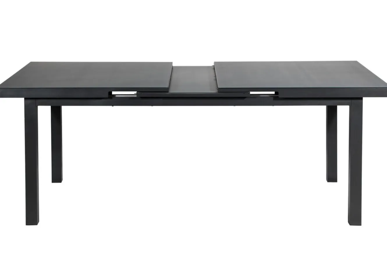 OUTFLEXX Premium Garten-Essgruppe, 8 Personen, ausziehbarer Tisch 180–240 cm, Aluminium/Textilene