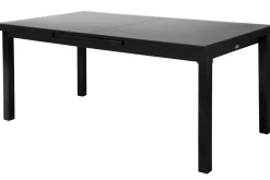 OUTFLEXX Premium Garten-Essgruppe, anthrazit/grau, Alu/Textilene, Ausziehtisch 180/240x100cm, 6 Klappstühle