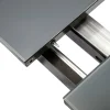 OUTFLEXX Premium Garten-Essgruppe, anthrazit/grau, Alu/Textilene, Ausziehtisch 180/240x100cm, 8 Klappstühle