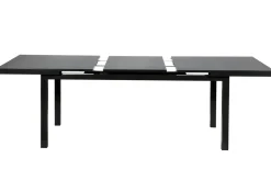 OUTFLEXX Premium Garten-Essgruppe, anthrazit/grau, Alu/Textilene, Ausziehtisch 180/240x100cm, 8 Klappstühle