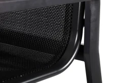 OUTFLEXX Premium Garten-Essgruppe, OUTFLEXX® anthrazit matt, Alu/Textilene, Tisch 180/240x100cm, 6 Stapelsessel