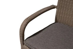 OUTFLEXX Rabida Basic Stapelstuhl, champagner-meliert, Polyrattan, 64 x 56 x 92 cm, inkl. Polster